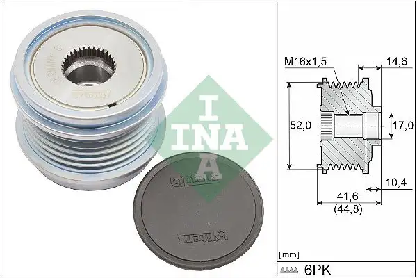 INA 535034310 Alternatör Kasnağı resmi