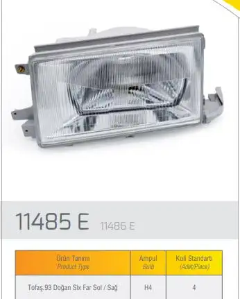 FARBA 11486D Ön Far (Sağ) 85014921 resmi