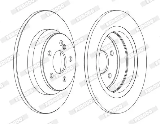 FERODO DDF1675C Arka Fren Diski A2204230112 resmi