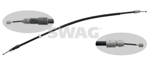 SWAG 10934908 El Fren Halatı (Arka) A1644202385 resmi