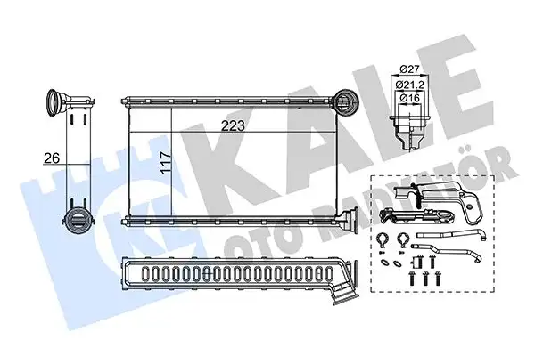 KALE 355225 Kalorifer Radyatörü resmi