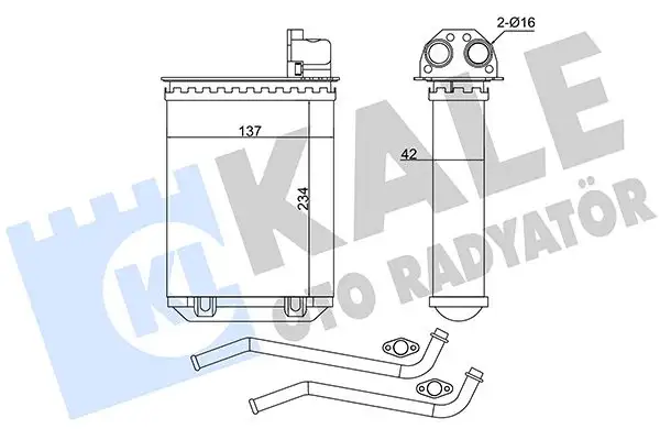 KALE 346495 Kalorifer Radyatörü 6448G1 resmi