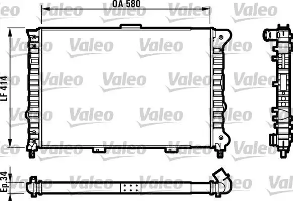 VALEO 732012 Radyatör 60651920 resmi