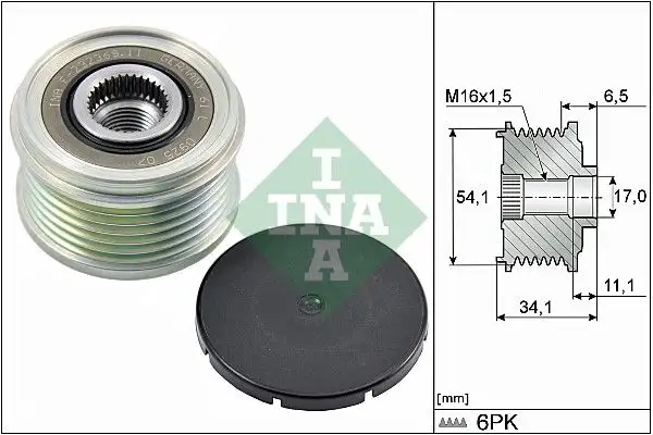 INA 535017910 Alternatör Kasnağı resmi