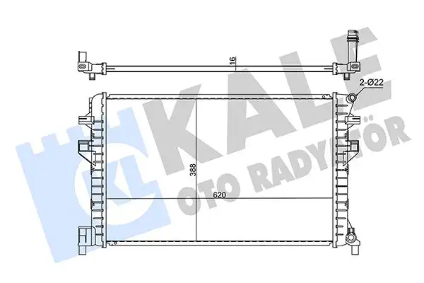 KALE 355615 Turbo Radyatörü resmi