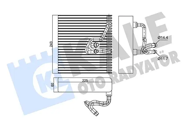 KALE 350035 Klima Radyatörü 90535096 resmi