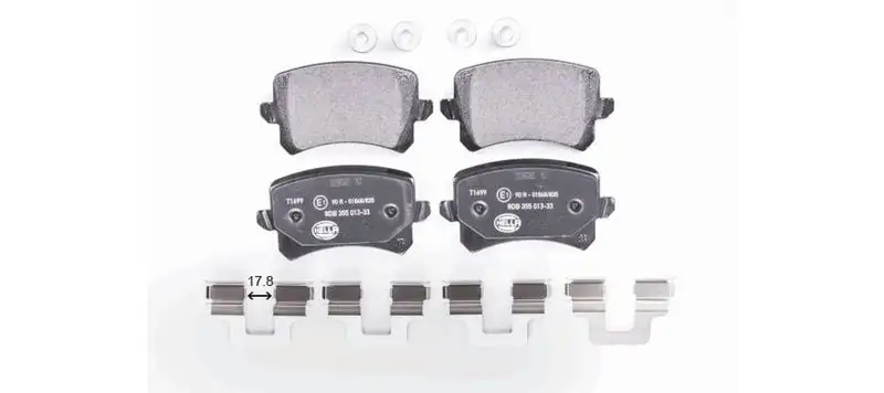 HELLA 8DB355025-331 Arka Fren Balatası resmi