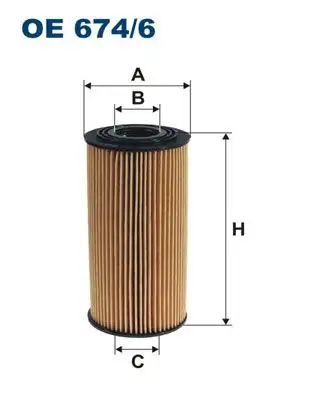 FILTRON OE674/6 Yağ Filtresi resmi