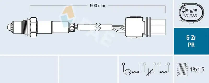 FAE 75079 Oksijen Sensörü resmi