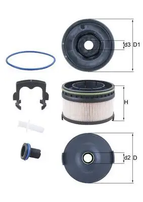 MAHLE KX568KIT Yakıt Filtresi resmi