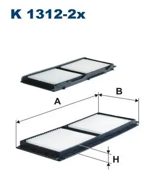 FILTRON K1312-2X Polen Filtresi BBP261J6X9A resmi