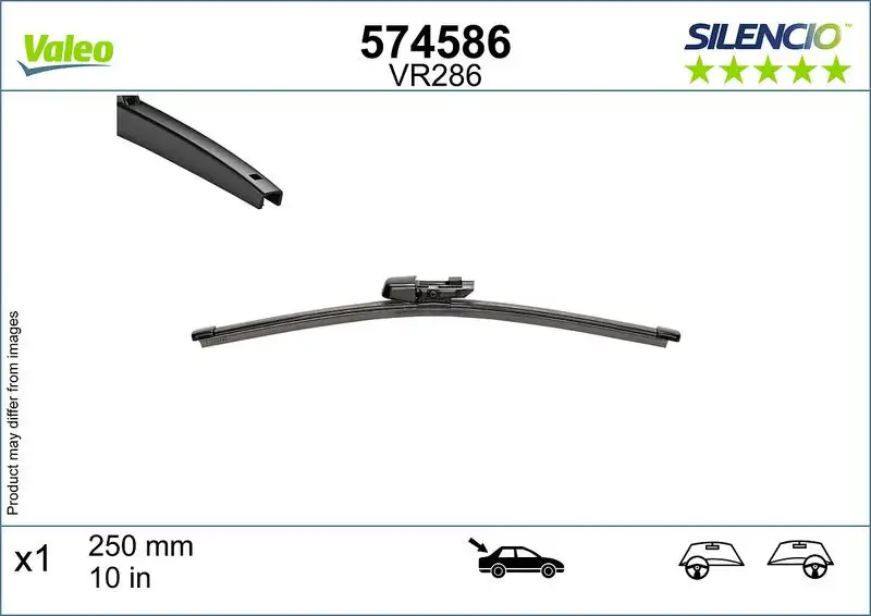 VALEO 574586 Arka Silecek Süpürgesi 5H6955427 resmi