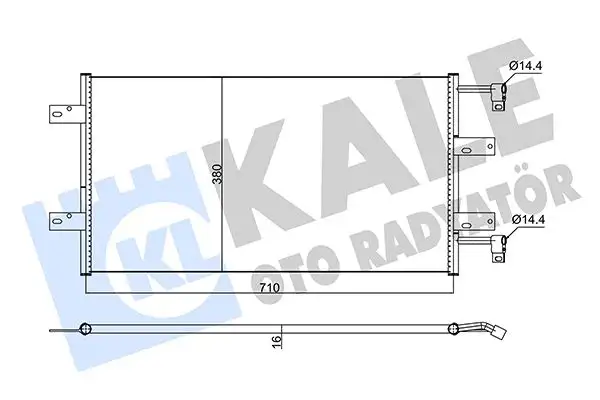 KALE 352585 Klima Radyatörü resmi