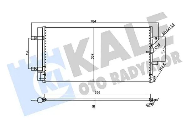 KALE 357770 Klima Radyatörü resmi
