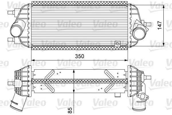 VALEO 818626 Turbo Radyatörü 282712A850 resmi