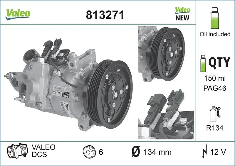 VALEO 813271 Klima Kompresörü resmi