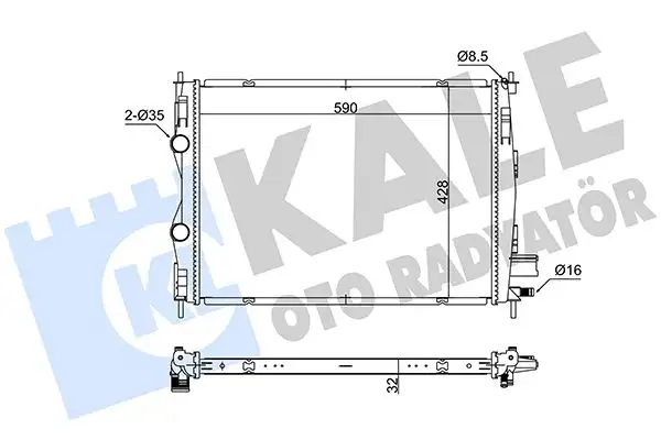 KALE 363180 Radyatör resmi