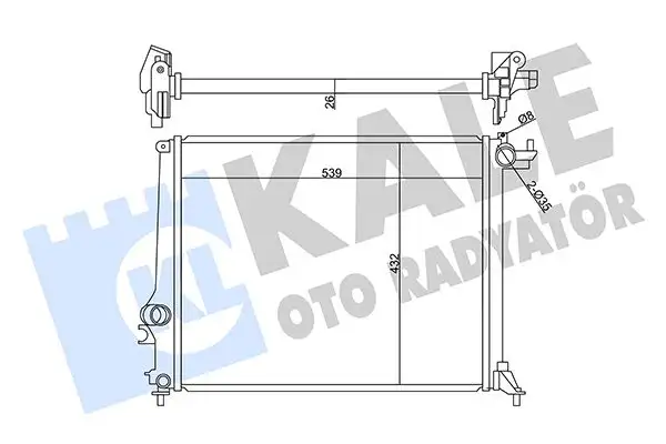 KALE 358985 Radyatör 214105169R resmi