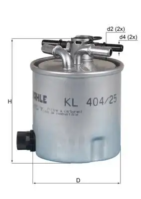 MAHLE KL404/25 Yakıt Filtresi resmi