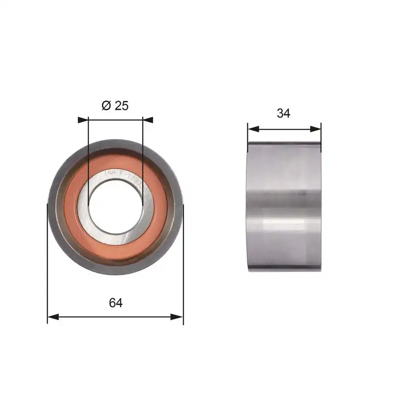 GATES T41234 Triger Gergi Rulmanı resmi