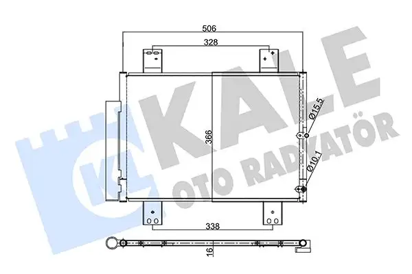 KALE 354080 Klima Radyatörü 88450B4020 resmi