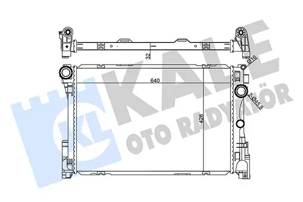 KALE 355655 Radyatör A0995006203 resmi
