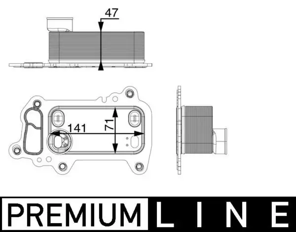 MAHLE CLC79000P Motor Yağ Soğutucu 11427802113 resmi