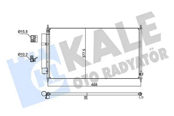 KALE 353115 Klima Radyatörü 80110SELT01 resmi