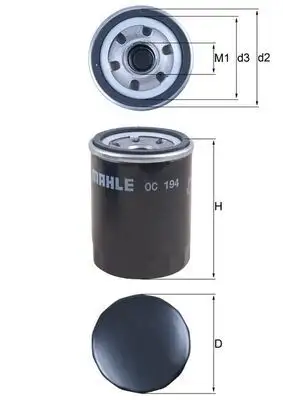 MAHLE OC194 Yağ Filtresi resmi