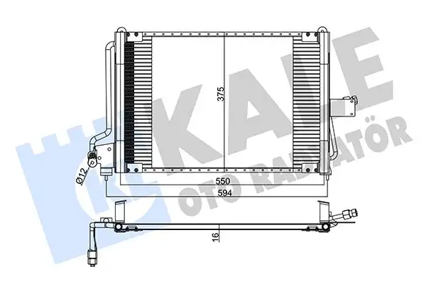 KALE 342570 Klima Radyatörü 52460417 resmi