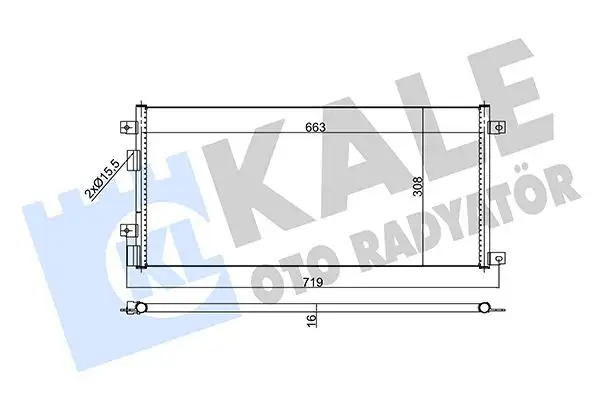 KALE 343205 Klima Radyatörü 504022601 resmi