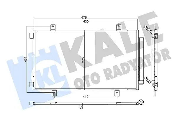 KALE 357950 Klima Radyatörü 9531061M10 resmi