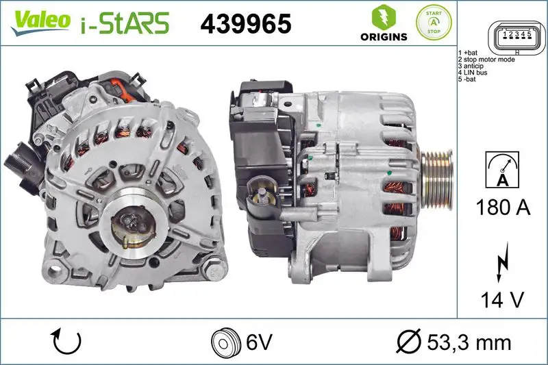 VALEO 439965 Şarj Dinamosu resmi