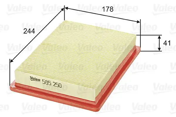 VALEO 585250 Hava Filtresi resmi