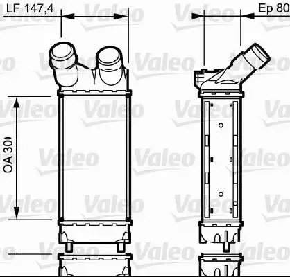VALEO 818866 Turbo Radyatörü 0384L9 resmi