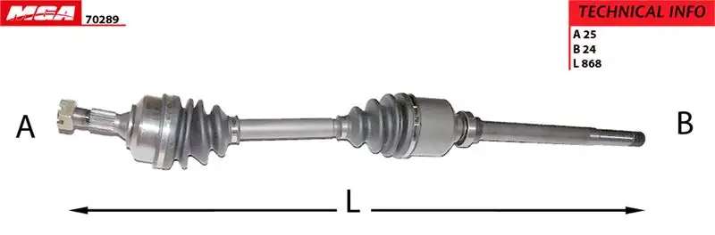 MGA 70289 Ön Aks (Sağ) 3273K7 resmi