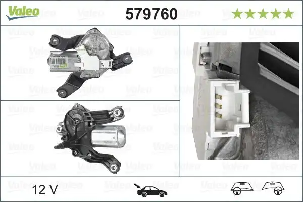 VALEO 579760 Silecek Motoru (Arka) 6001548990 resmi