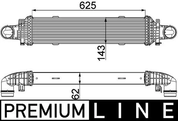 MAHLE CI357000P Turbo Radyatörü A2045000200 resmi