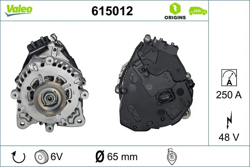 VALEO 615012 Şarj Dinamosu resmi