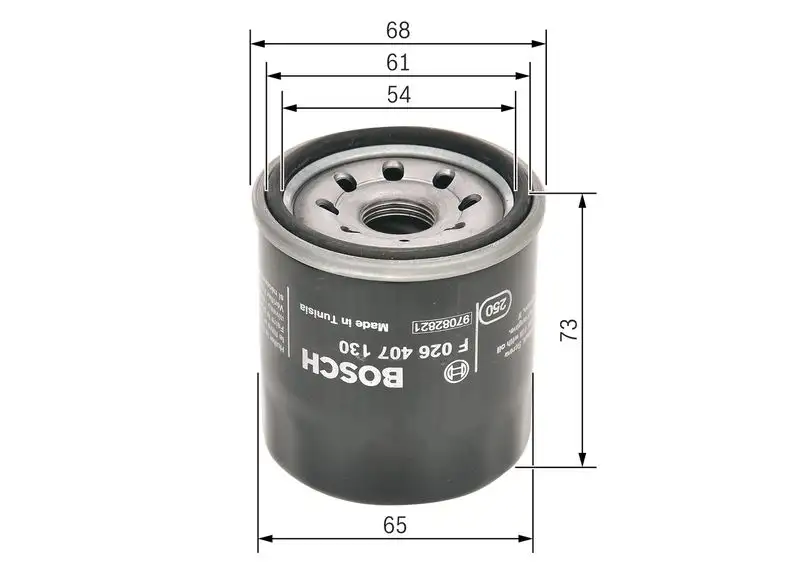BOSCH F026407130 Yağ Filtresi 96475855 resmi