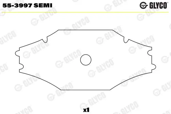 GLYCO 55-3997-SEMI Piston Kol Burcu A4420380050 resmi