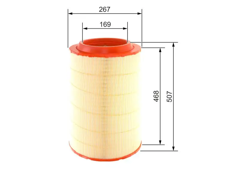 BOSCH 09864B0006 Hava Filtresi resmi