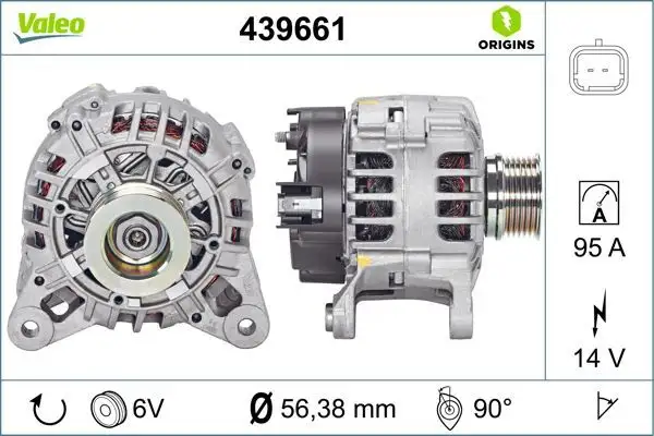 VALEO 439661 Şarj Dinamosu resmi
