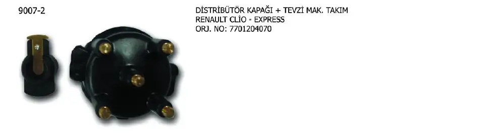 ÜNÜVAR 9007-2 Distribütör Kapağı ve Tevzi Makarası 7701204070 resmi