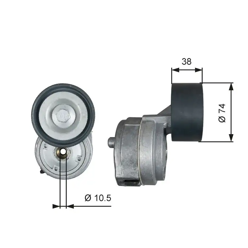 GATES T38600 Kayış Gergi Kütüğü A9062002270 resmi