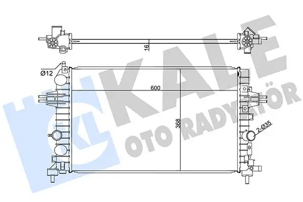 KALE 371200 Radyatör 13145211 resmi