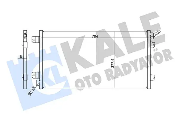 KALE 342910 Klima Radyatörü resmi