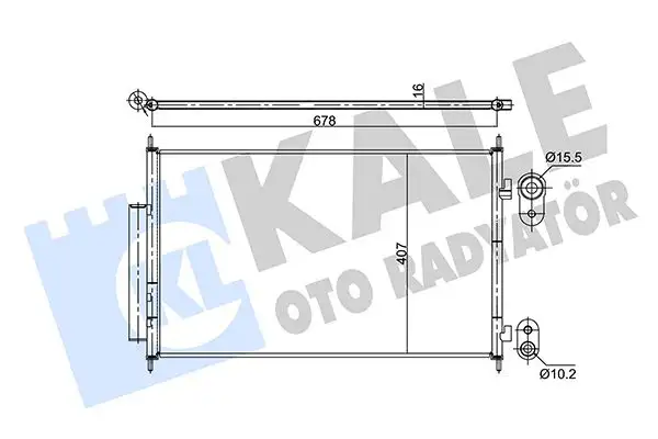 KALE 354890 Klima Radyatörü 80110T7WA01 resmi