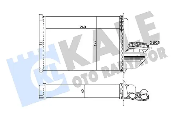 KALE 346470 Kalorifer Radyatörü 8390435 resmi