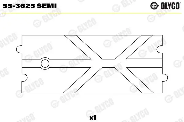 GLYCO 55-3625-SEMI Piston Kol Burcu A6010381950 resmi
